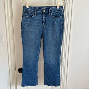 J.Crew 9” Demi Boot Crop Jean Wedgewood 30